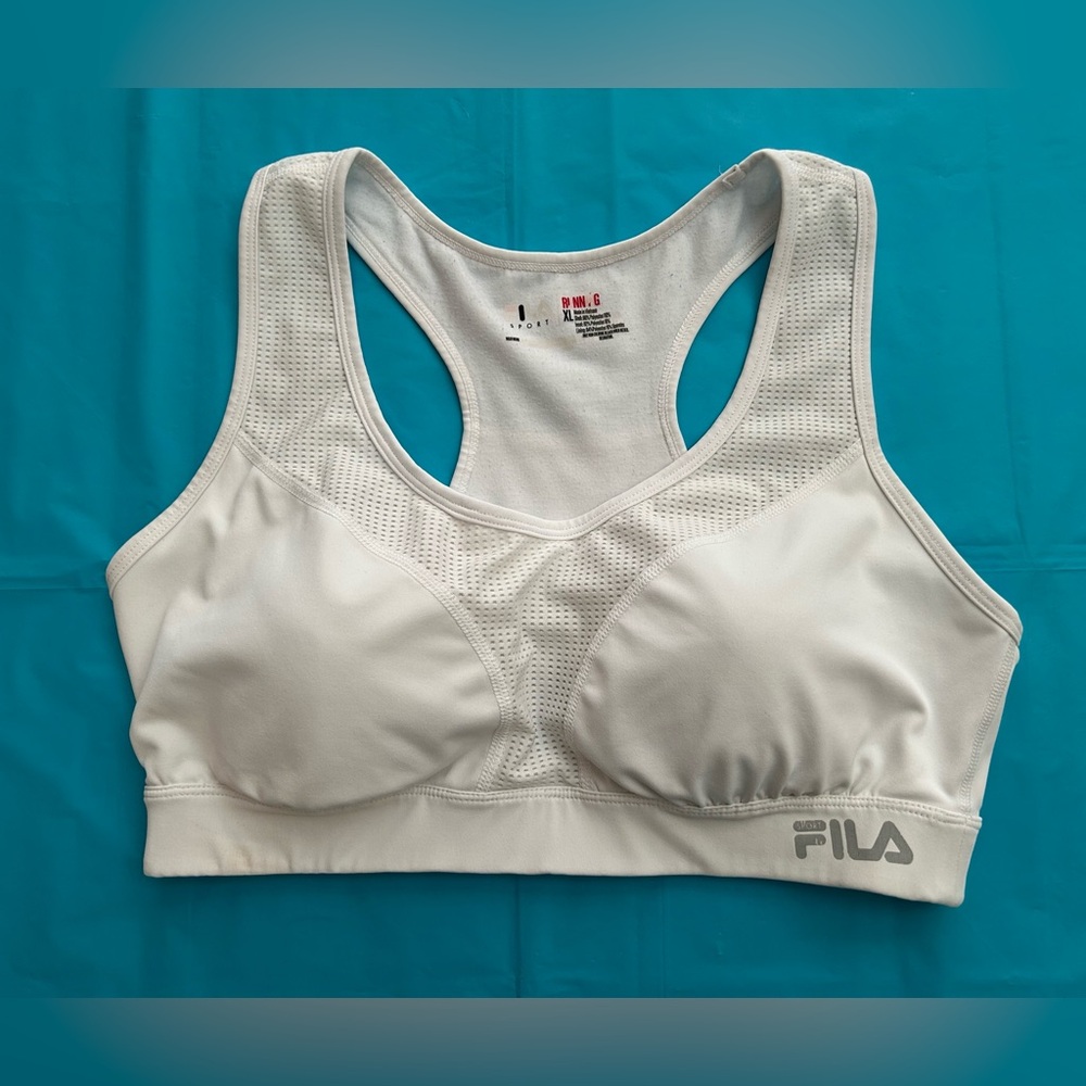 Fila Women's White Sports Bra Size XL